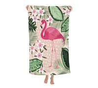 Flamingo Beach Towel for Women, Microfiber Beach Towels for Adults, Cute Personalized Beach Towels Bulk, Big Extra Large Beach Towels Oversized Clearance, xl Quick Dry Sand Free Beach Towel 30"x 60"