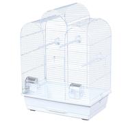 Flamingo Bird Cage Dara For Budgerigars, 45X34X60Cm, White, Including Food Bowls
