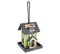 Flamingo Bird Feeder Seeds Hodra Wood 18X18X23 Cm - Hangable, With Drainage
