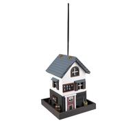 Flamingo Bird Feeder Wood 19X19X25 Cm With Rope & Drainage Holes