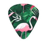 Flamingo Bird Green Leaf Print12 Professional Guitar Tuner For Guitar, Bass, & Chromatic Tuning Modes