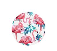 Flamingo Bird Green Plant Leaf Printing 10 Pcs Car Air Freshener Fragrant Sheets,Car Hanging Accessories With Strings For Decor