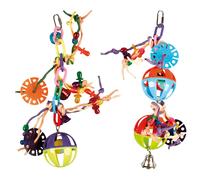 Flamingo Bird Toy Ball With Ropes 30 Cm For Birds - Various Designs