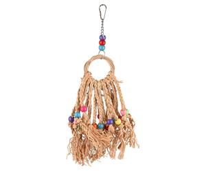 Flamingo Bird Toy Duma Ring 39 Cm With Colorful Beads For Birds