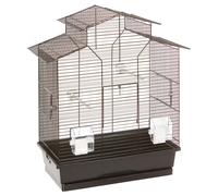 Flamingo Birdcage Stand for Budgies, Metal, Black, 52x30x61 cm