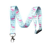 Flamingo Break Away Lanyard Key Chain Id Badge Holder