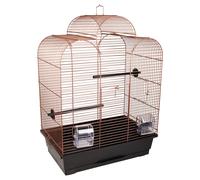 Flamingo Budgerigar Cage Dara Copper 45X28X61.5Cm With Drawer & Food Bowl