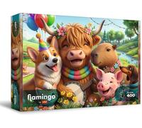 Flamingo by Trefl, Birthday Crew - 400 Piece Puzzle, 10+