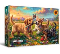 Flamingo by Trefl, Puppy Antics - 400 Piece Puzzle, 10+