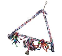 Flamingo Cage Hanger Rope Triangle Bird Toy For Birds
