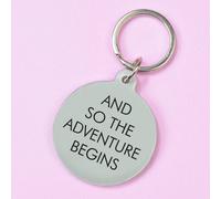 Flamingo Candles And So The Adventure Begins Keyring In Red Red