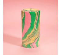 Flamingo Candles Beverly Hills Marble Pillar Candle Flamingo Candles Multicolor