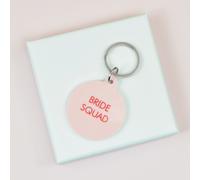 Flamingo Candles Bride Squad Keyring in Pink Flamingo Candles Pink