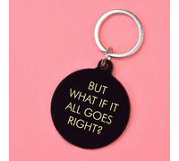 Flamingo Candles But What If It All Goes Right Keyring In Gold Gold