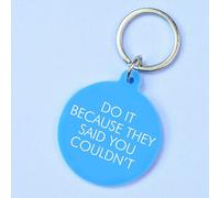Flamingo Candles Do It Because They Said You Couldn't Keyring in White Flamingo Candles White