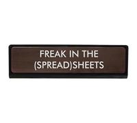 Flamingo Candles Freak in the (Spread) Sheets Desk Sign, Office Decor, Novelty Desktop Accessory