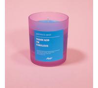 Flamingo Candles Jasmine & Neroli Thank God I'm Fabulous Frosted Pink Jar Candle Flamingo Candles Pink