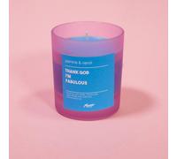 Flamingo Candles Jasmine & Neroli Thank God I'm Fabulous Frosted Pink Jar Candle Pink One Size