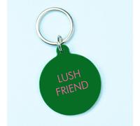 Flamingo Candles Lush Friend Keyring In Gold Gold One Size