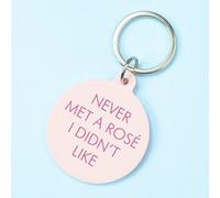 Flamingo Candles Never Met A Rose I Didn't Like Keyring In Baby Pink Baby Pink One Size