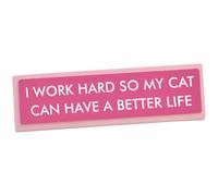 Flamingo Candles Novelty Cat Lover Desk Sign, Decorative Office Accessory