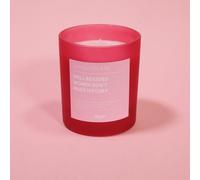 Flamingo Candles Pomegranate & Fig Well Behaved Women Don't Make History Frosted Red Jar Candle Flamingo Candles Red