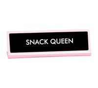 Flamingo Candles Snack Queen Desk Sign, Funny Office Gift, Secret Santa Gift