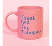 Flamingo Candles Thank God I'm Fabulous Mug In Pale Pink Pale Pink
