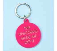 Flamingo Candles The Unicorns Made Me Do It Keyring In Pink Pink