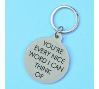 Flamingo Candles You're Every Nice Word I Can Think Of Keyring In Dark Green Dark Green