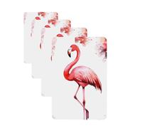 Flamingo Car Air Freshener Cards for Women Men 4 Pack Cute Car Accessories Long Lasting Scent Car Diffuser Hanging Auto Aromatherapy Tablets Car Fresheners Gifts