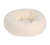 Flamingo Cat Bed Basket Fleece Round White 45 x 45 x 23 cm