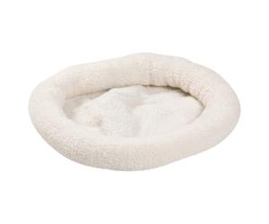 Flamingo Cat Bed Sheepskin Cream 48X37 Cm Washable For Cats Plush