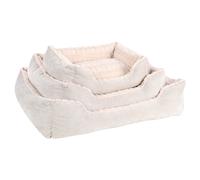 Flamingo Cat Bed Verona Rectangular Beige, Removable Cover, Non-Slip