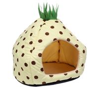Flamingo Cat Cave Olga Igloo Yellow 38X38X40 Cm - Cozy Sleeping Place