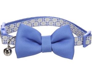 Flamingo Cat Collar with bow tie Casi Blue 20-35cm 10mm