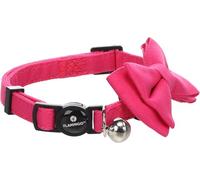 Flamingo Cat Collar with bow tie Lomi Fuchsia 20-35cm 10mm
