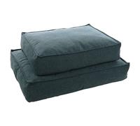 Flamingo Cat Cushion Avalon Dark Blue Rectangular Washable With Memory Foam