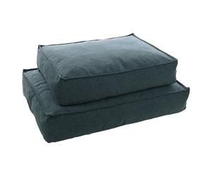 Flamingo Cat Cushion Avalon Dark Blue Rectangular Washable With Memory Foam
