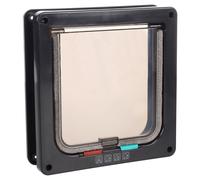 Flamingo Cat Door 4-Way Idda Black For Cats, Dimensions 19.2x20x16.5 Cm