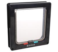 Flamingo Cat Door Vego 4-Way Black For Large Cats 23.5 Cm X 25.2 Cm