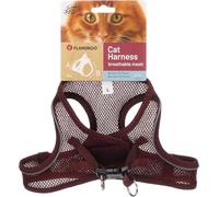 Flamingo Cat Harness Step&Go Berta Aubergine L 30-34cm 48-52cm