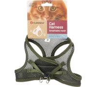 Flamingo Cat Harness Step&Go Berta Khaki M 29-33cm 42-46cm