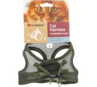Flamingo Cat Harness Step&Go Berta Khaki S 24-29cm 31-35cm