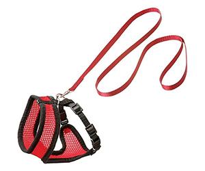 Flamingo Cat Harness with leash Harms Red & Black 32cm 36-48cm 110cm 10mm