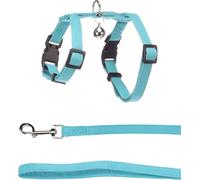 Flamingo Cat Harness with leash Kitten Lomi Light blue 15-22cm 20-30cm 120cm 10mm