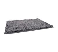Flamingo Cat Litter Mat Rutt Gray 60X40Cm Non-Slip Microfiber 2Cm Thick