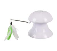 Flamingo Cat Toy Laser With Feathers 2in1, 18X17 Cm, Rechargeable