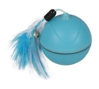 Flamingo Cat Toy LED Ball Magic Mechta 2in1 Blue, 7 Cm, USB + Feather