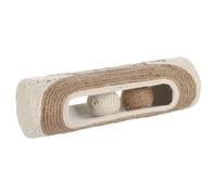 Flamingo Cat Toy Tube With Ball Chester Brown 29X9.5Cm Catnip